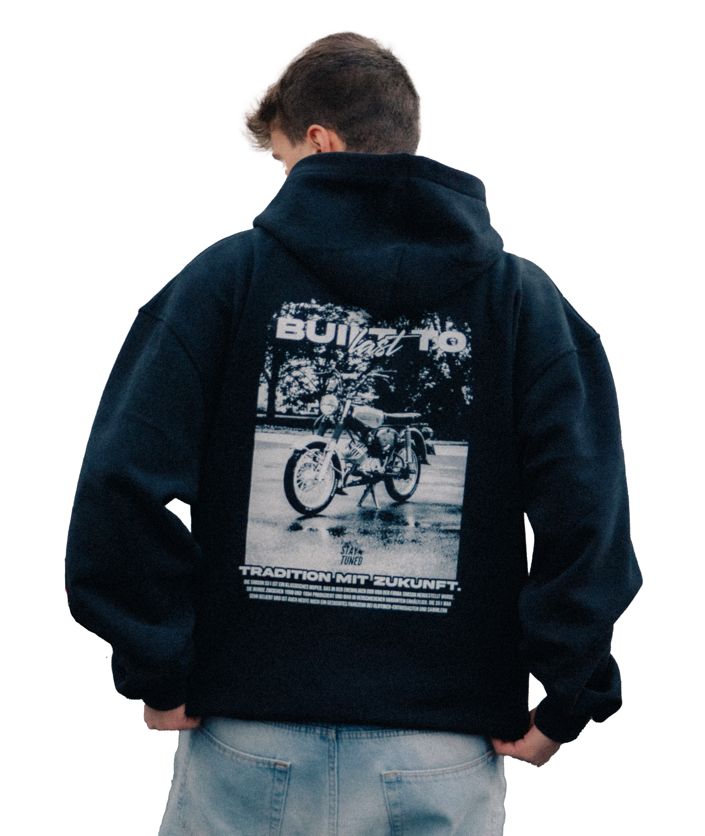 BUILT TO LAST - Black Washed Hoodie