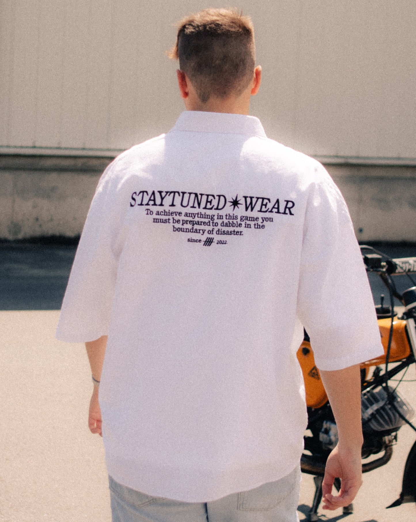 NEVER NOT RACING - White Summer-Shirt