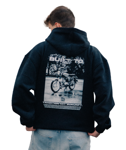 BUILT TO LAST - Black Washed Hoodie