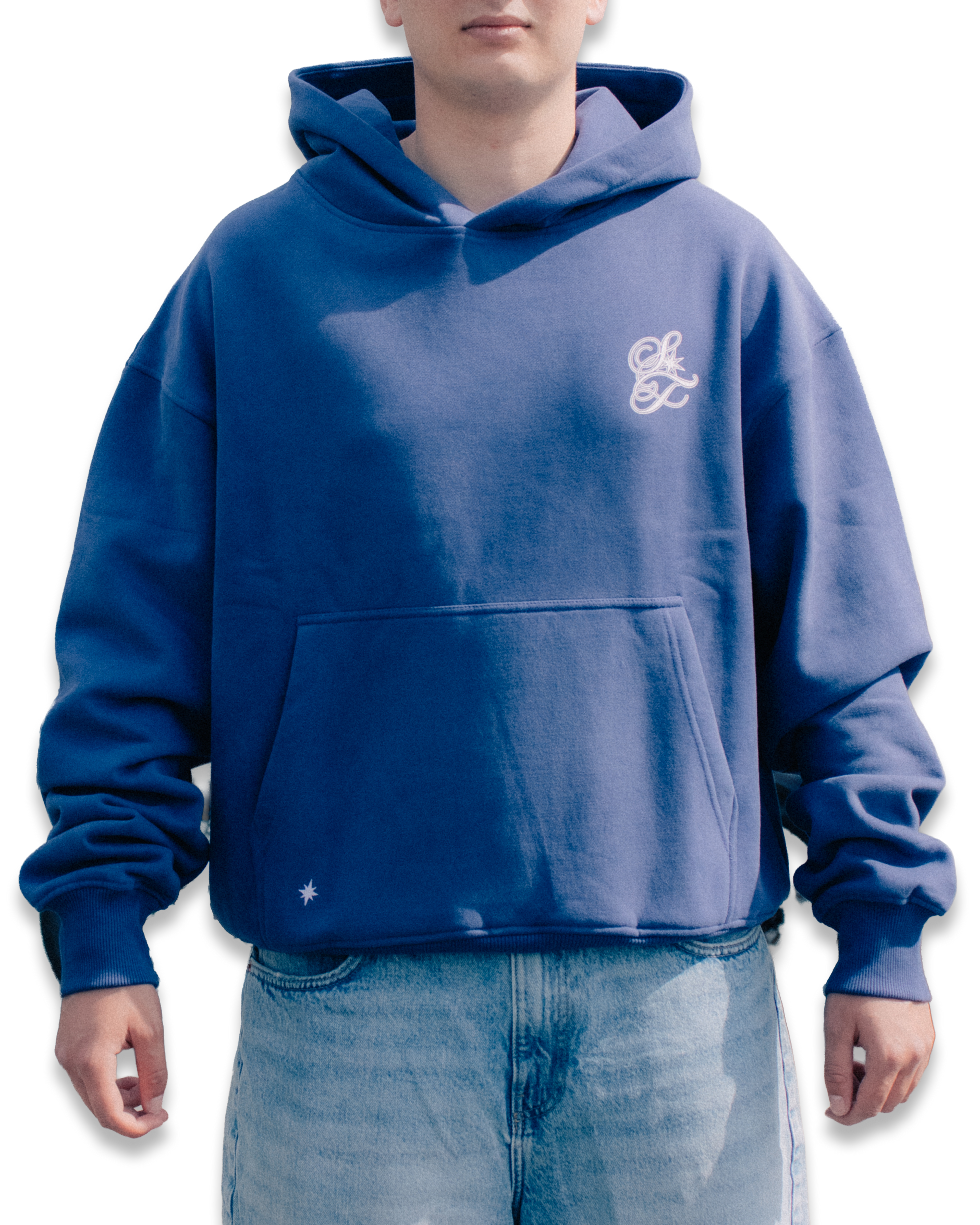 Vintage Racing Team - Navy Blue Hoodie
