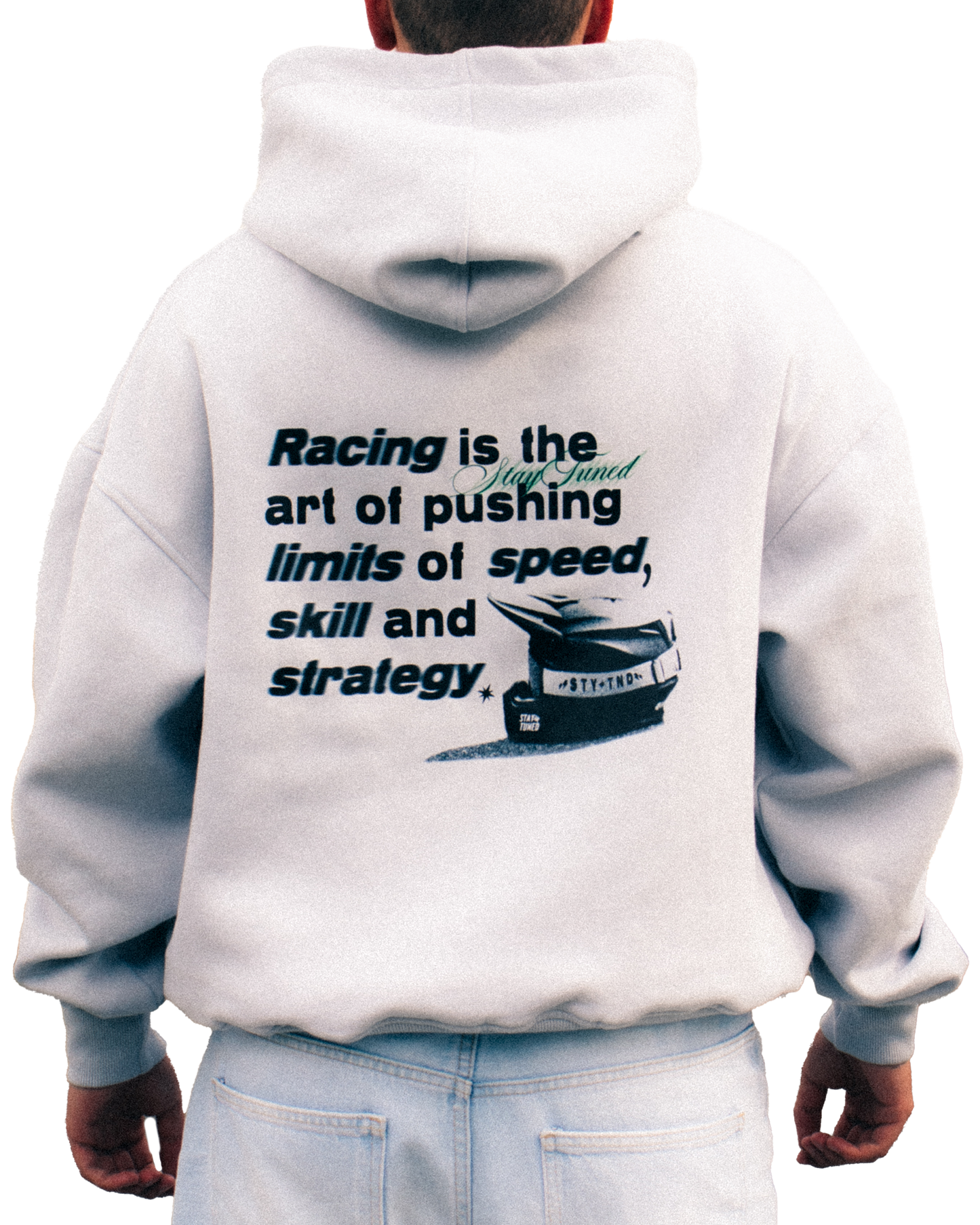 RACING IS ART. - Light Grey Hoodie