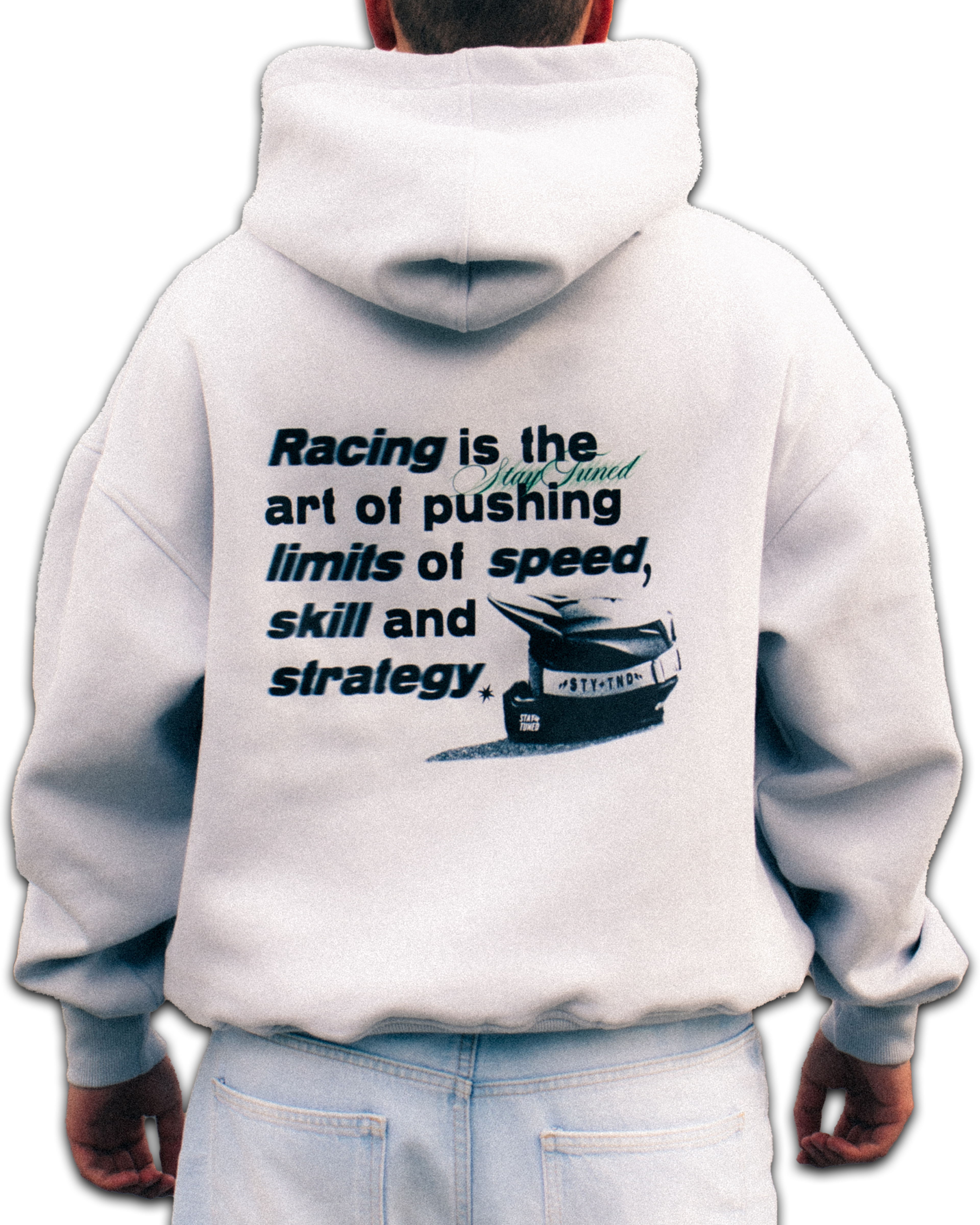 RACING IS ART. - Light Grey Hoodie